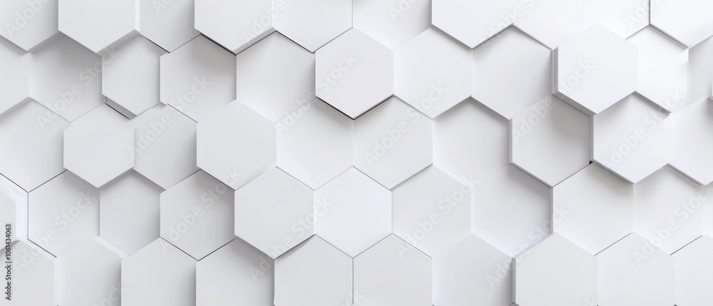 A textured wall featuring a pattern of white hexagonal tiles. A textured wall featuring a pattern of white hexagonal tiles.