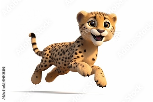 Cheetah wildlife cartoon mammal.