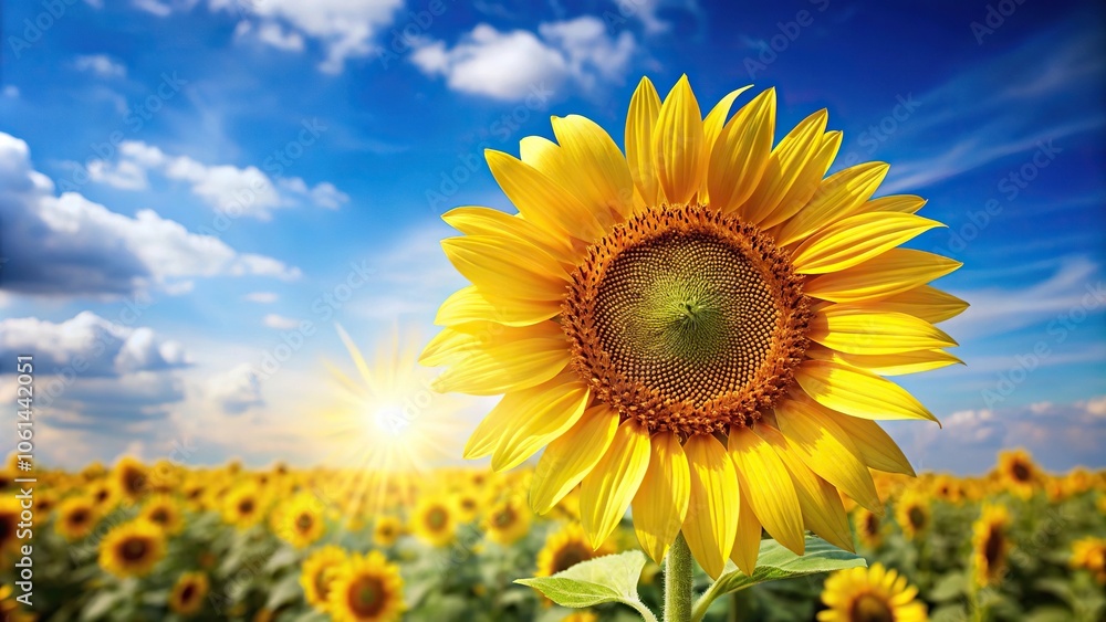 Bright yellow sunflower petals stretching towards the sky in a vibrant floral pattern, wall art, warm tones, sun-kissed Bright yellow sunflower petals stretching towards the sky in a vibrant floral pattern, wall art, warm tones, sun-kissed