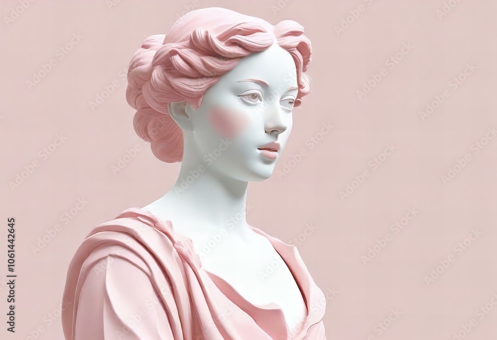 Baroque sculptor statue on white background. Baroque sculptor statue on white background.