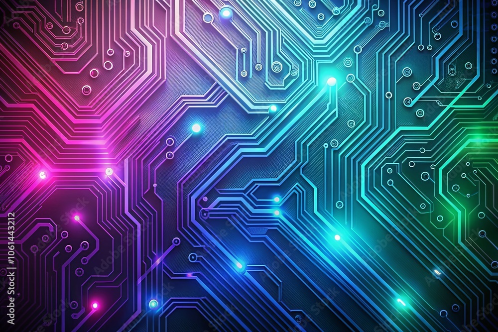 Minimalist Digital Profile Design with Neon Circuit Patterns for Modern Aesthetics and Futuristic Visuals Minimalist Digital Profile Design with Neon Circuit Patterns for Modern Aesthetics and Futuristic Visuals