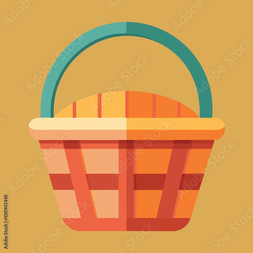 illustration of a basket with eggs