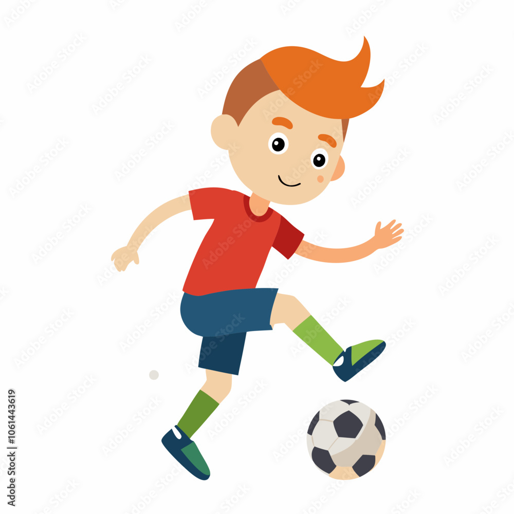 child playing football child playing football