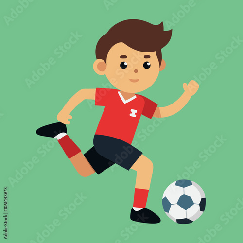 soccer player with ball