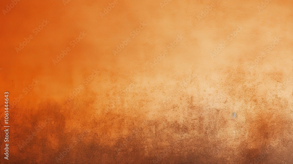 Obraz premium Soft Orange Brown Gradient with Grainy Texture