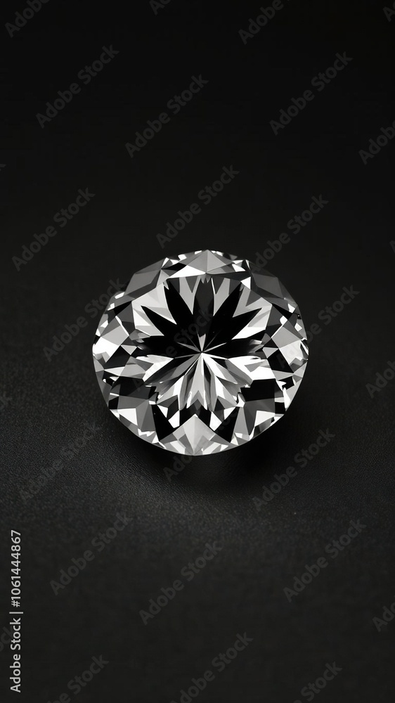 A high-quality close-up image of a sparkling diamond set on a sleek black background, diamond, jewelry, gem A high-quality close-up image of a sparkling diamond set on a sleek black background, diamond, jewelry, gem
