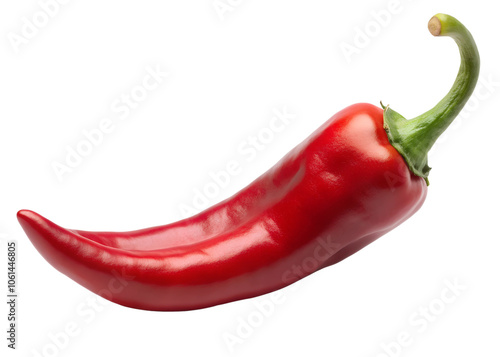 red hot chili pepper isolated on transparent background