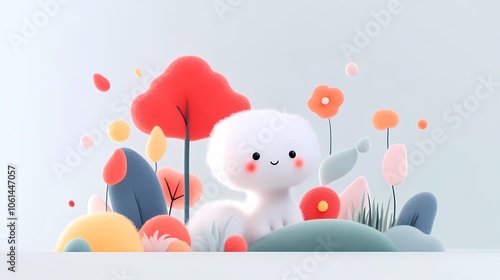 A small dog made of wool felt