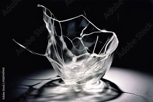 cracked vase slow shutter speed photogram a photogram of a shatt photo