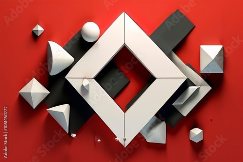 d geometric shapes create d geometric shapes for a modern dynami photo