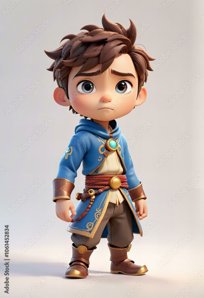 A minimalist chibi arcanist character design. A minimalist chibi arcanist character design.