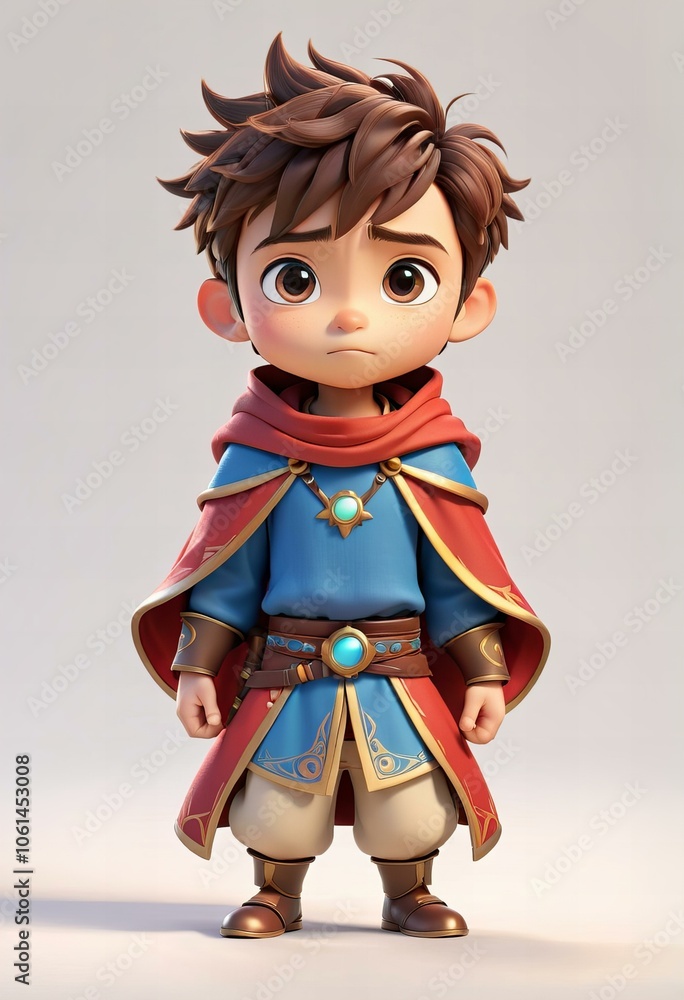 A minimalist chibi arcanist character design. A minimalist chibi arcanist character design.