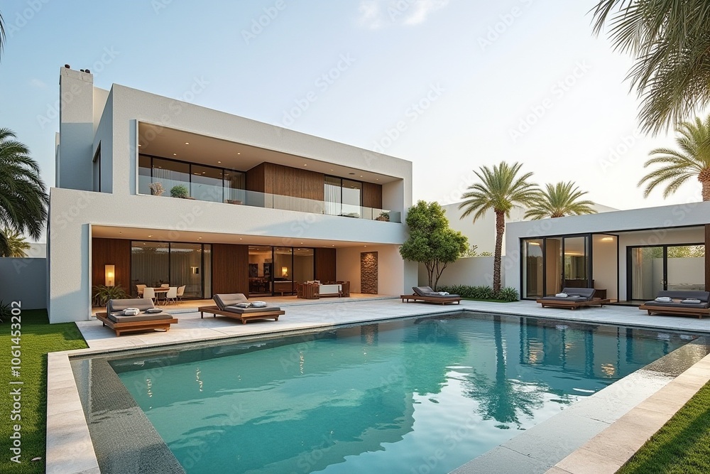 Fototapeta premium luxury swimming pool