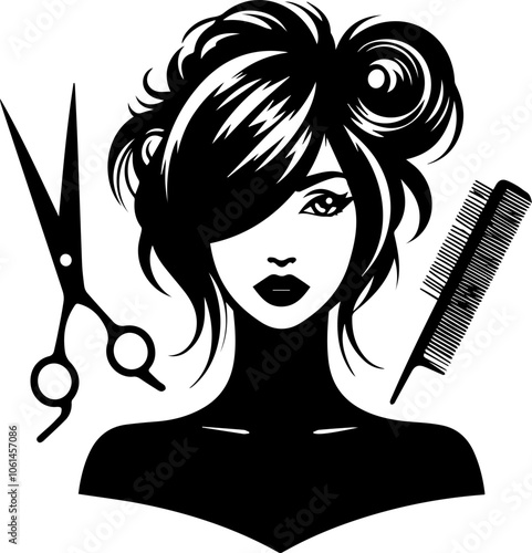 concept person with hair for hair salon