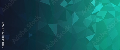 Geometric Abstract Pattern in Teal Shades Representing Modern Design