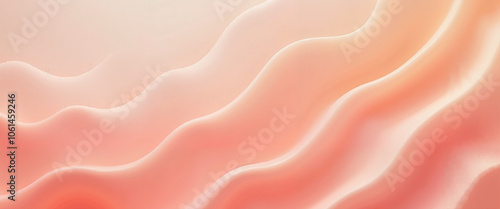 Wavy Abstract Design in Peach Tones Representing Gentle Motion