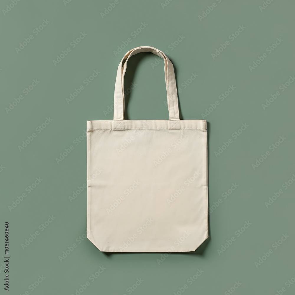 Mockup bag, Plain white tote bag against a green background. Mockup bag, Plain white tote bag against a green background.
