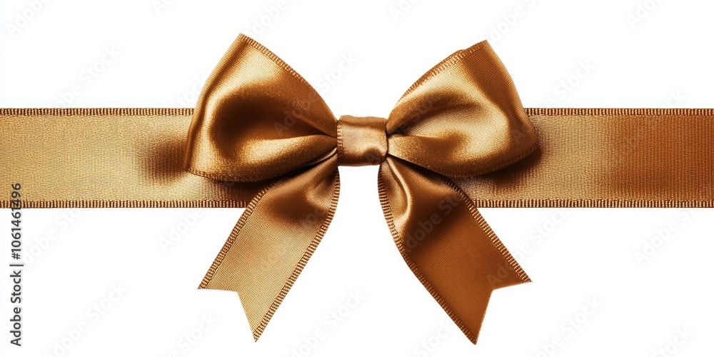 Brown Ribbon with Bow Brown Ribbon with Bow