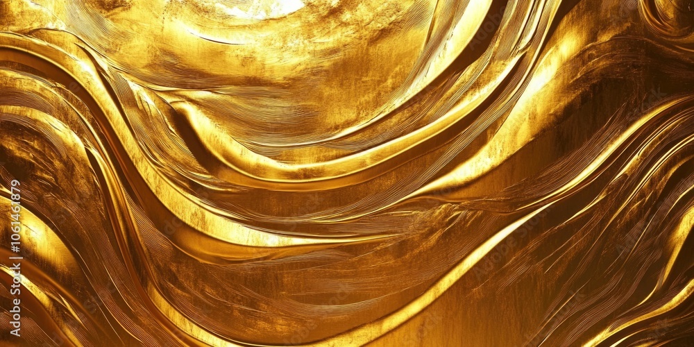 Gold colored surface close-up Gold colored surface close-up