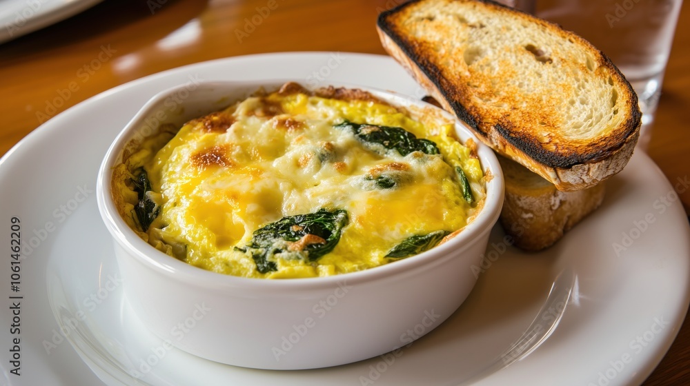 Delicious Spinach and Cheese Breakfast Dish Delicious Spinach and Cheese Breakfast Dish