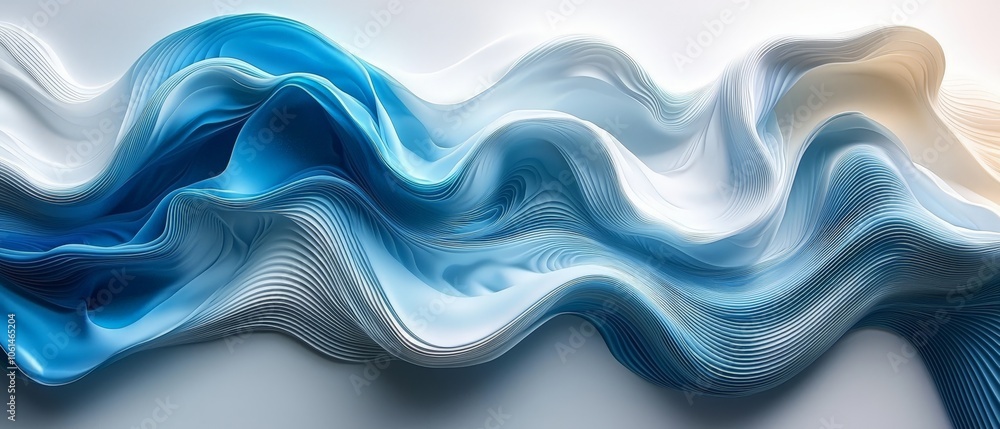 A flowing abstract design in shades of blue and white, evoking movement and fluidity. A flowing abstract design in shades of blue and white, evoking movement and fluidity.