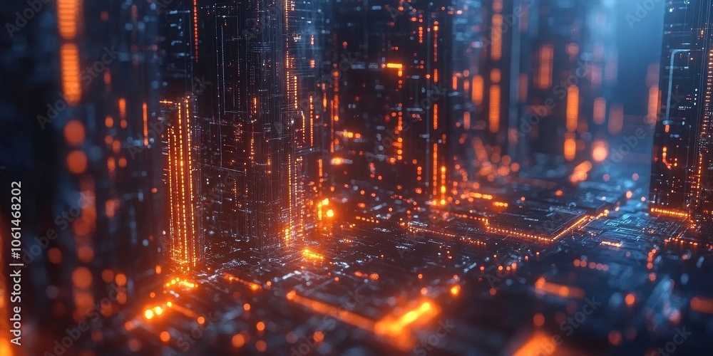 futuristic technology background, Generative AI futuristic technology background, Generative AI