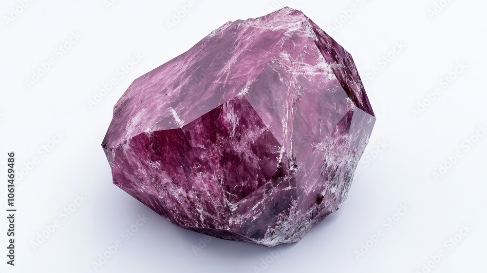 Close-up of raw amethyst stone: natural crystal beauty and geological wonder Close-up of raw amethyst stone: natural crystal beauty and geological wonder