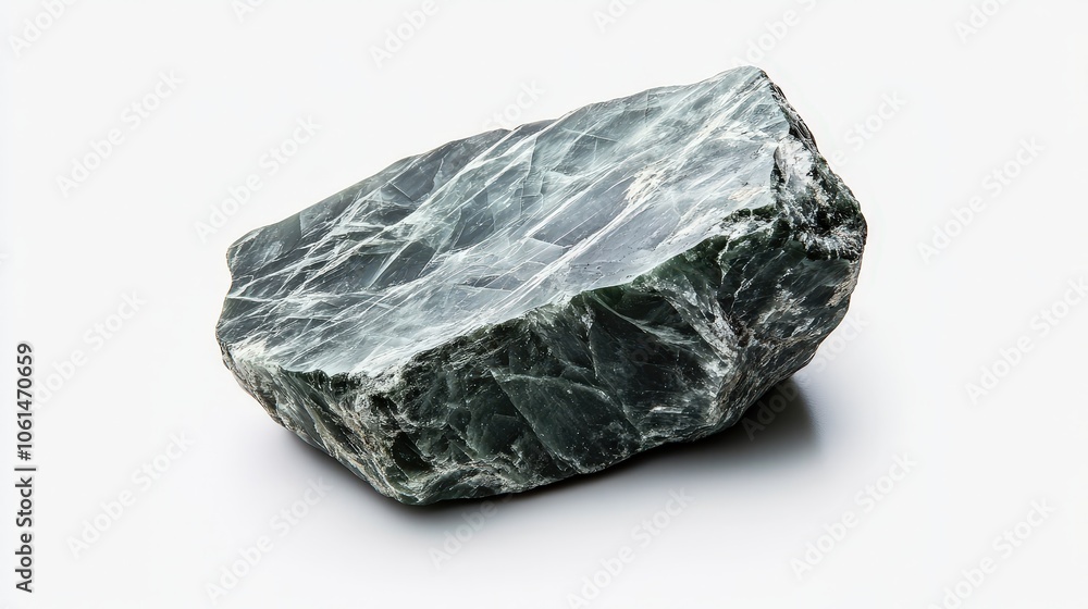 Natural jade stone on white background – polished green mineral gemstone for jewelry design Natural jade stone on white background – polished green mineral gemstone for jewelry design