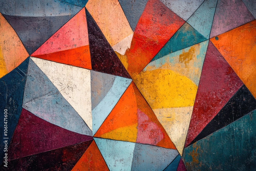 Fototapeta premium Abstract Art Piece with Vibrant Colors