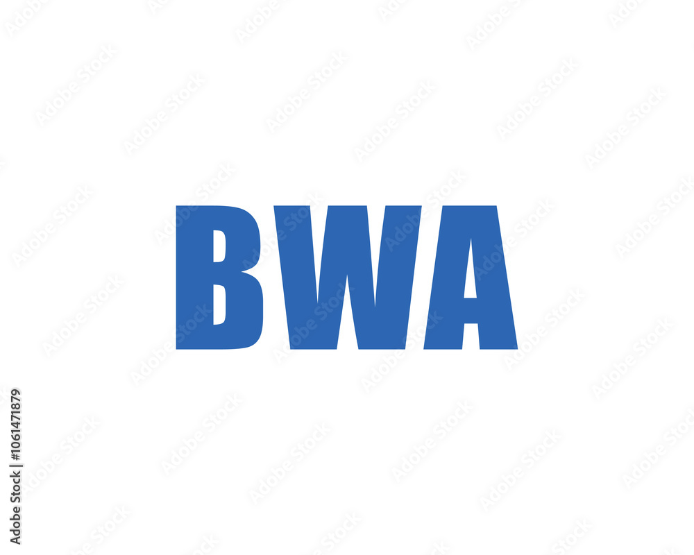 BWA logo design vector template. BWA BWA logo design vector template. BWA
