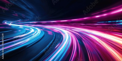Colorful Lights Tunnel