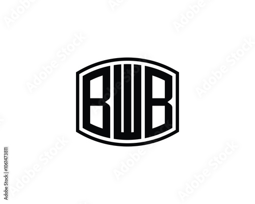 BWB logo design vector template. BWB photo