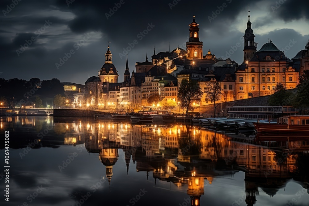 Fototapeta premium Cityscape architecture landscape building.