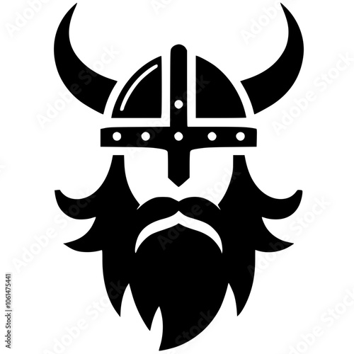 Viking helmet silhouette