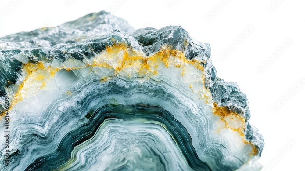 Elegant layers of blue and gold geode showcasing natural beauty and intricate patterns Elegant layers of blue and gold geode showcasing natural beauty and intricate patterns