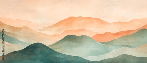 Berglandschaft Aquarell