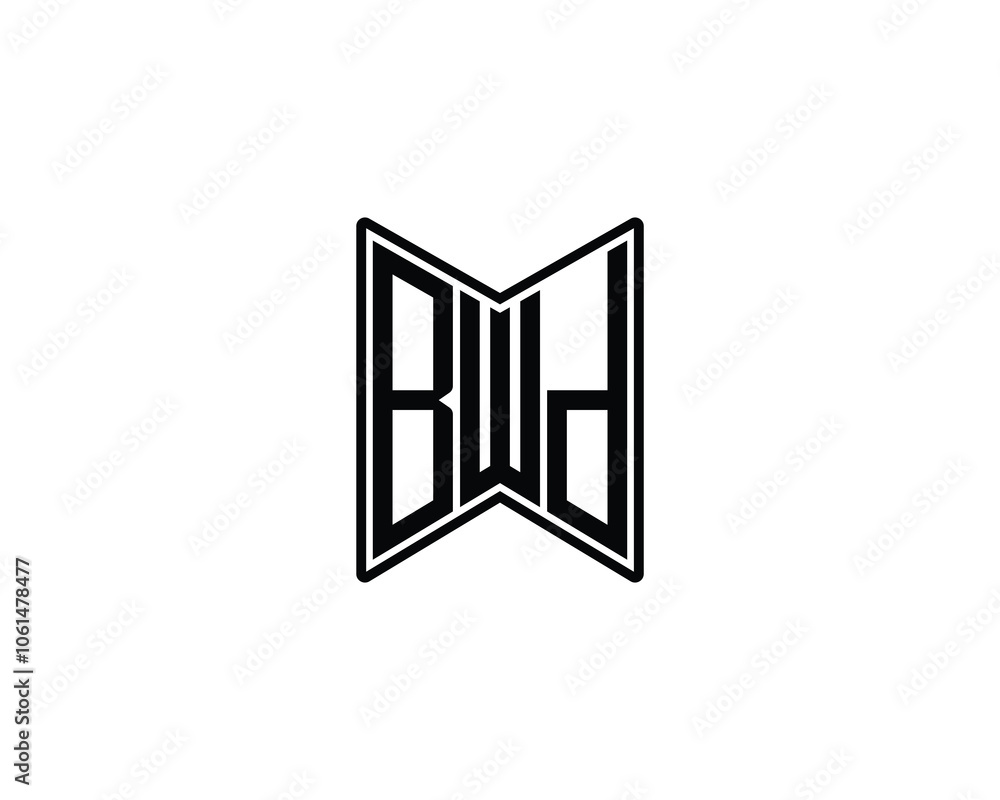 BWD logo design vector template. BWD BWD logo design vector template. BWD