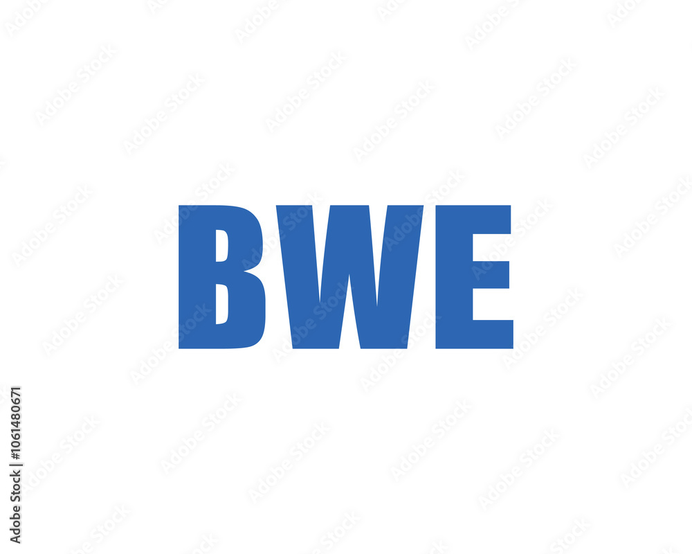 BWE logo design vector template. BWE BWE logo design vector template. BWE