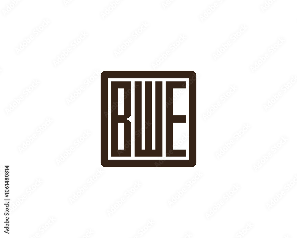 BWE logo design vector template. BWE BWE logo design vector template. BWE