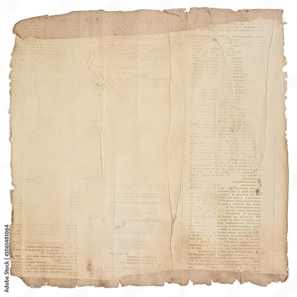 Obraz premium Newspaper ripped paper text publication document.