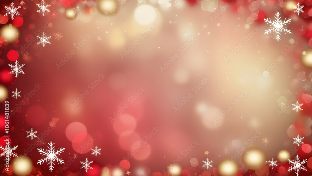 red christmas background with snowflakes red christmas background with snowflakes