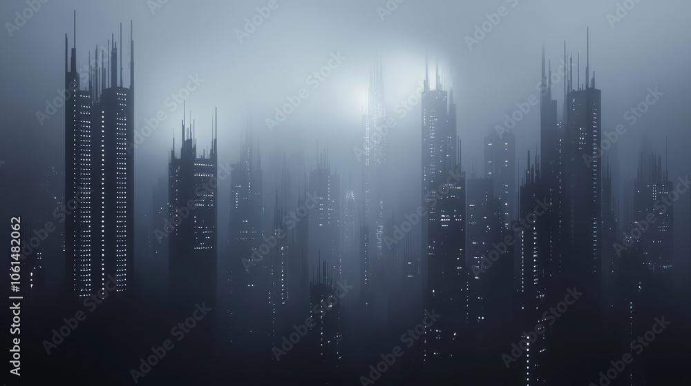 Futuristic Nightmare Cityscape: Surreal Biomechanical Urban Landscape with Towering Skeletal Structures in Dark Viscous Substance - Ultra-Detailed 3D Render Illustration Futuristic Nightmare Cityscape: Surreal Biomechanical Urban Landscape with Towering Skeletal Structures in Dark Viscous Substance - Ultra-Detailed 3D Render Illustration