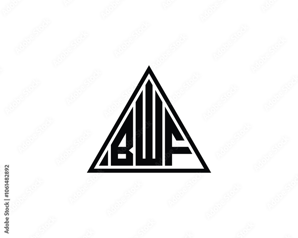 BWF Logo design vector template. BWF BWF Logo design vector template. BWF