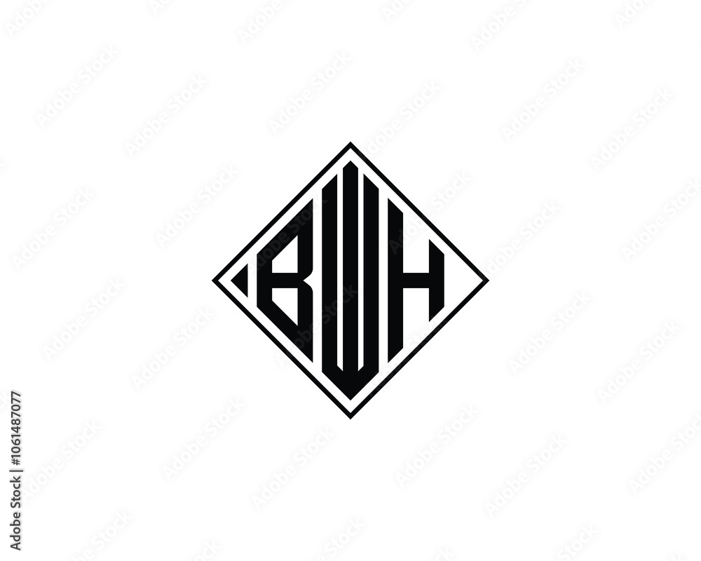 BWH Logo design vector template. BWH BWH Logo design vector template. BWH