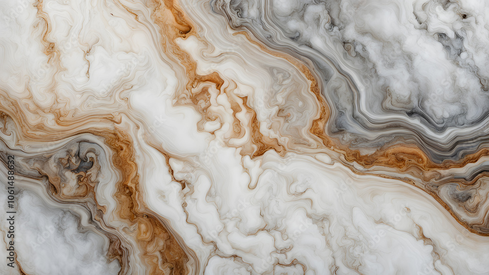 A marble wall with a brown and white swirl pattern A marble wall with a brown and white swirl pattern