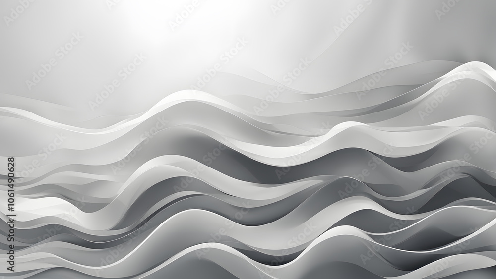 The image is a gray and white wave with a lot of detail The image is a gray and white wave with a lot of detail