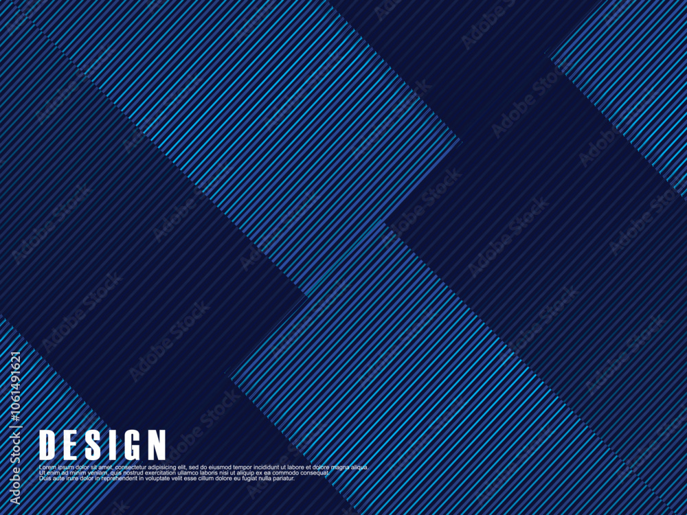 Premium background design with diagonal dark blue stripes pattern. Vector horizontal template for digital lux business banner, contemporary formal invitation, luxury voucher, prestigious gift certific Premium background design with diagonal dark blue stripes pattern. Vector horizontal template for digital lux business banner, contemporary formal invitation, luxury voucher, prestigious gift certific