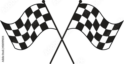 Double crossed Checkered racing flag motorbike racing flag car racing flags eps Ai vector file png jpeg 