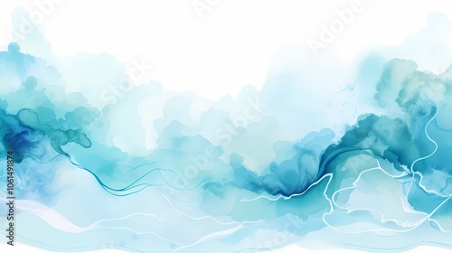 A pastel abstract background with smooth waves creates a dreamy and elegant visual appeal.