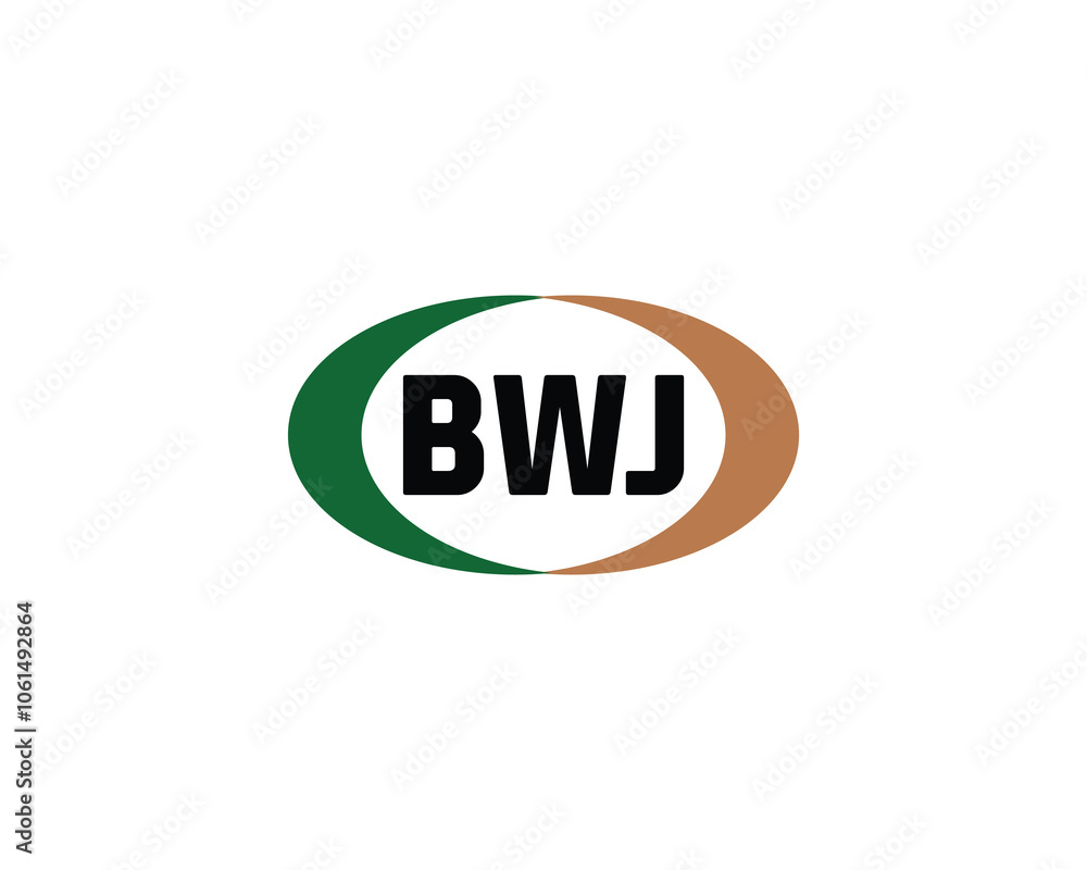 BWJ logo design vector template. BWJ BWJ logo design vector template. BWJ